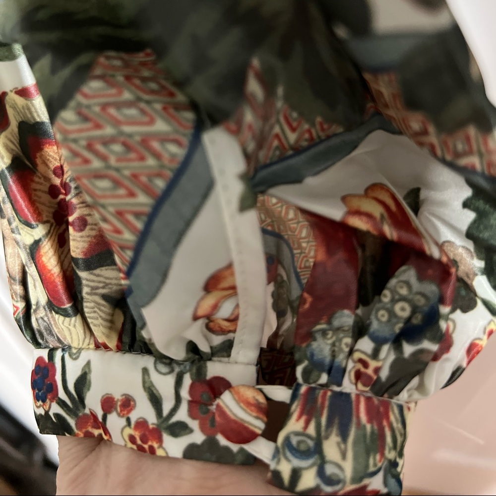 Brook Collection Sabrina Ruffled Floral-Print Taffeta Jacket - Picture 11 of 13